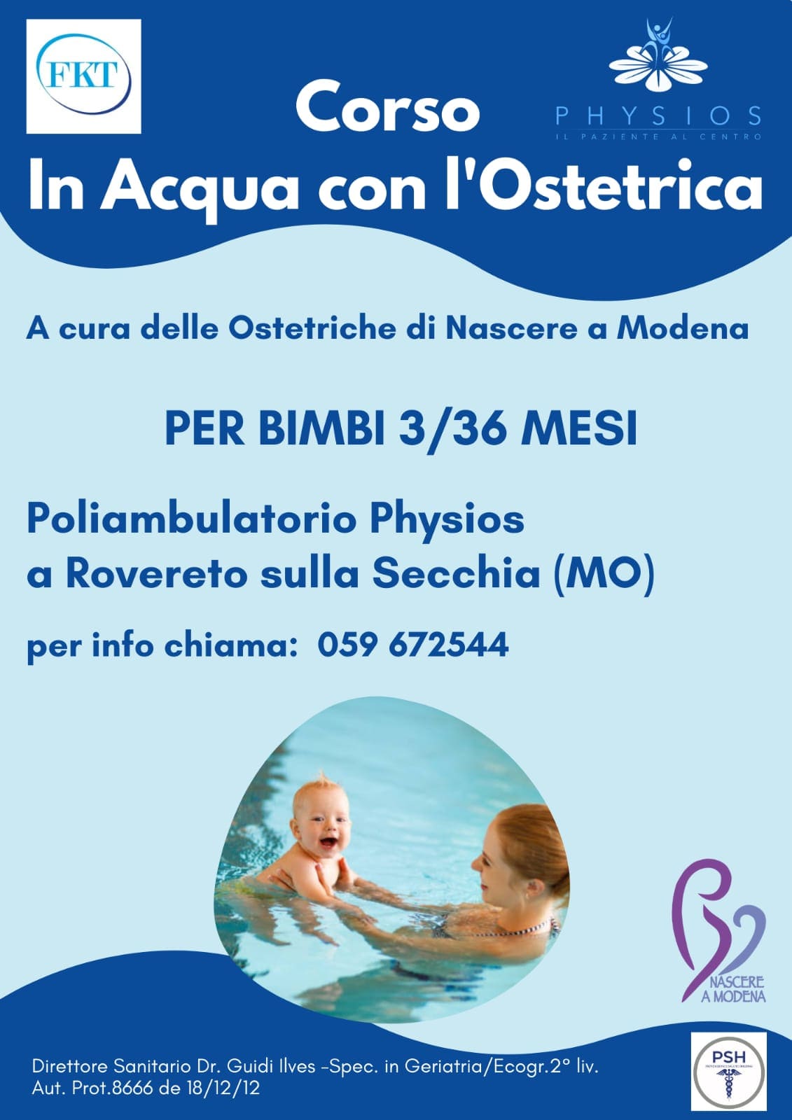 Corso in acqua con l'ostetrica